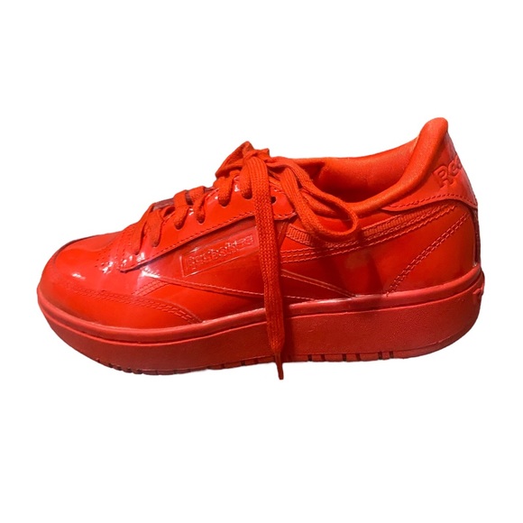 Reebok Cardi B Coated Club C Double Red Women's Size 7.5 Sneaker 2020 - Picture 2 of 10